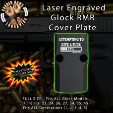 Attempting To Give A Fuck Engraved RMR Cover Plate 