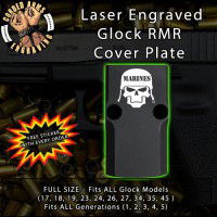 Marine's Skull Engraved RMR Cover Plate 