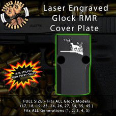 Pointer Dog Engraved RMR Cover Plate 