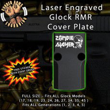 Zombie Slayer Engraved RMR Cover Plate 