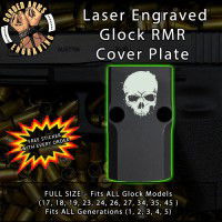 Skull 3 Engraved RMR Cover Plate 