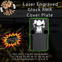 Fanged Skull Engraved RMR Cover Plate 