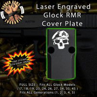 Sgt. Skull Engraved RMR Cover Plate 