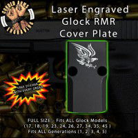 Tribal Eagle Engraved RMR Cover Plate 