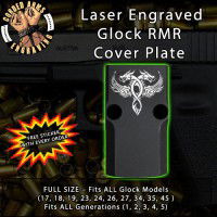 Twin Dragons Engraved RMR Cover Plate 