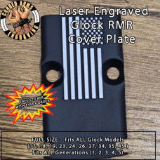 American Flag Engraved RMR Cover Plate 