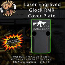 Boogyman Engraved RMR Cover Plate 