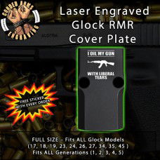 Liberal Tears Engraved RMR Cover Plate 