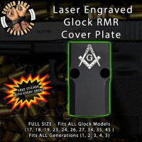 Masonic Engraved RMR Cover Plate 