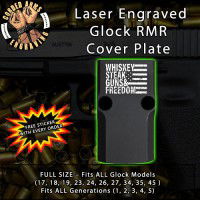 W.S.G.&F. Engraved RMR Cover Plate 