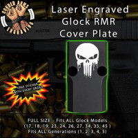 Drippy Punisher Engraved RMR Cover Plate 