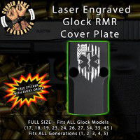 EMS Flag Engraved RMR Cover Plate 