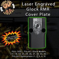 POW/MIA Flag Engraved RMR Cover Plate 