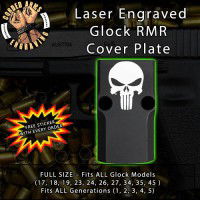 Punisher Engraved RMR Cover Plate 