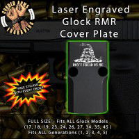 Gadsden Flag Don't Tread on Me Engraved RMR Cover Plate 