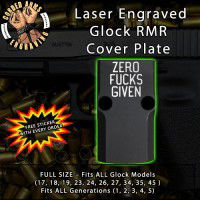 Zero Fuck Givens Engraved RMR Cover Plate 