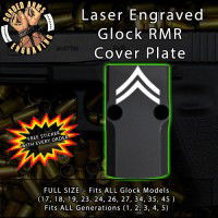 Corporal E4 Engraved RMR Cover Plate 