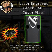 1st Cavalry Division Engraved RMR Cover Plate 