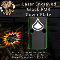 Private First Class E3 Engraved RMR Cover Plate 