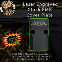 2 Timothy 1:7 Engraved RMR Cover Plate 
