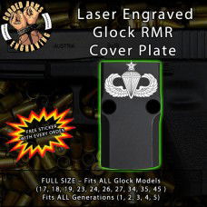 Senior Parachutist Engraved RMR Cover Plate 