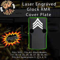 Sergeant E5 Engraved RMR Cover Plate 