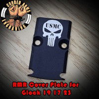 Punisher USMC Engraved RMR Cover Plate 