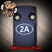 2A Oval Laser Engraved RMSc Cover Plate for Glock 43, 43x, 48