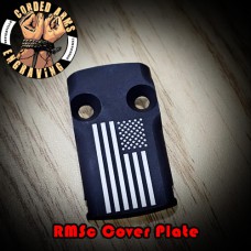American Flag Laser Engraved RMSc Cover Plate for Glock 43, 43x, 48 American Flag Laser Engraved RMSc Cover Plate for Glock 43, 43x, 48