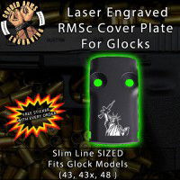 Lady Liberty Laser Engraved RMSc Cover Plate for Glock 43, 43x, 48