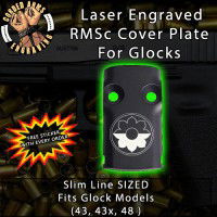 9th Infantry Division Laser Engraved RMSc Cover Plate for Glock 43, 43x, 48