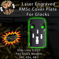MOAB Laser Engraved RMSc Cover Plate for Glock 43, 43x, 48