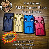 Pocketed Anodized RMSc Cover Plate for Glock 43, 43x, 48