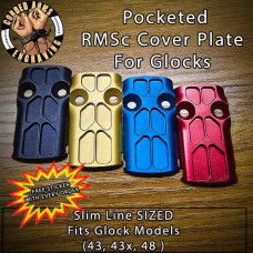 Pocketed Anodized RMSc Cover Plate for Glock 43, 43x, 48