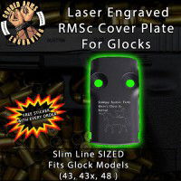 Sparkle Farts Laser Engraved RMSc Cover Plate for Glock 43, 43x, 48
