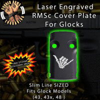 Shaka Engraved RMSc Cover Plate for Glock 43, 43x, 48