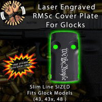 We The People Laser Engraved RMSc Cover Plate for Glock 43, 43x, 48