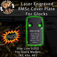 Bitch, Please Laser Engraved RMSc Cover Plate for Glock 43, 43x, 48