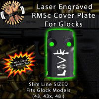 Love Laser Engraved RMSc Cover Plate for Glock 43, 43x, 48