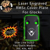 Weekend Warrior Laser Engraved RMSc Cover Plate for Glock 43, 43x, 48