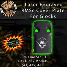 Weekend Warrior Laser Engraved RMSc Cover Plate for Glock 43, 43x, 48