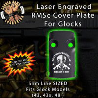 When Tyranny Laser Engraved RMSc Cover Plate for Glock 43, 43x, 48