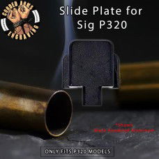 Blank Slide Plate for Sig p320 - Black Anodized Aluminum