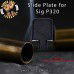 Bulk Slide Plate for Sig p320 - Black Anodized Aluminum