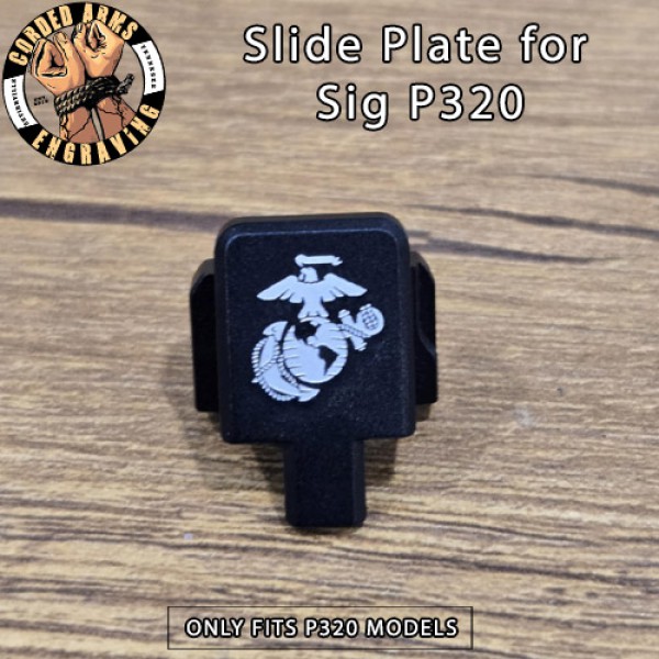 Custom Engraved U.S. Marines on Sig P320