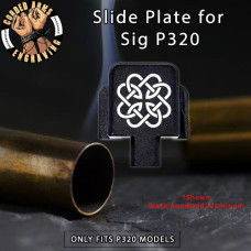 Celtic Knot Round Engraved Slide Plate for Sig p320