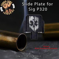 EMS Flag Engraved Slide Plate for Sig p320