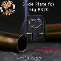 Barbed Wire HeartEngraved Slide Plate for Sig p320