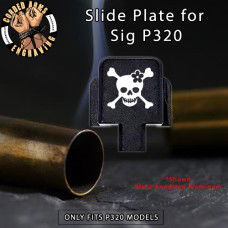 Lady Crossbones Engraved Slide Plate for Sig p320