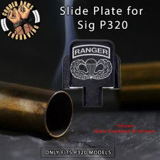 Airborne Ranger Jump Wings Engrave Slide Plate for Sig p320